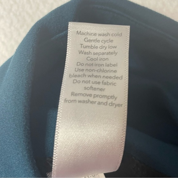 Athleta Leggings Mesh Sheer Blue and Black Women’s Size Small - Picture 7 of 12